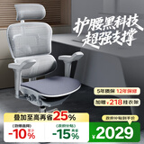 Ergonor保友金豪b雄鹰 人体工学椅 电脑椅 电竞椅办公椅子可躺老板椅 【金豪b雄鹰】银白(云感科技座垫)