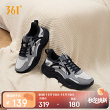 361°运动鞋男澎湃秋冬季革面通勤复古老爹休闲鞋子男672346763F-3