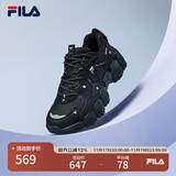 FILA斐乐猫爪鞋女鞋老爹鞋休闲鞋女休闲复古厚底运动鞋 猫爪鞋III代-黑 38