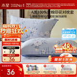水星家纺枕套纯棉100%全棉枕头套单件A类枕头罩床上用品对枕套48x74cm