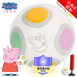 亚之杰玩具小猪佩奇儿童玩具球篮球足球皮球拍拍球0-3岁动画款生日节日礼物