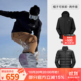 骆驼（CAMEL）三防冲锋衣户外登山服防风防水防污三合一运动外套 AD12263514Y,羽绒内胆幻影黑男女 L