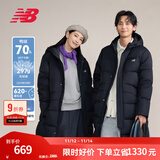 NEW BALANCE NB官方外套秋冬男款潮流时尚休闲百搭连帽长款羽绒服 BK AMJ43355 XL