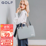 高尔夫（GOLF）电脑包女14英寸手提苹果笔记本华为单肩斜挎包商务公文包女通勤