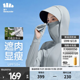 蕉下（beneunder）全防护防晒衣女指护防晒服透气修身显瘦百搭女士户外 【指护款】浅月灰 S 155/80A 尺码偏大可拍小一码