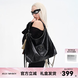 JellyToyboy包包女包JTB漫游包新款小众斜挎单肩包大容量通勤斜挎包 黑色