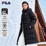 斐乐 RGB多彩羽绒系列|斐乐官方女装长款羽绒服2025冬季新款休闲外套 正黑色-BK M 165/84A/M