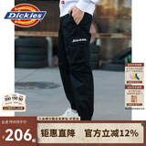 dickies休闲裤男  修身系列字母束口休闲工装裤DK007069 DK008938黑色 30