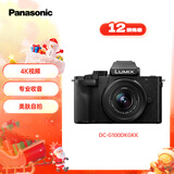 松下G100DK （Panasonic）微单相机   数码相机 vlog相机 微单套机12-32mm 4K视频 专业收音 柔肤自拍