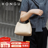 红谷包包女包质感牛皮时尚单肩手提斜挎包百搭水桶包女生日礼物送女友