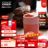 JOSEPH JOSEPH现代风简约露营防烫塑料带盖喝水便携旅行随行水杯咖啡杯 340ml 珊瑚色 81123