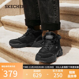斯凯奇（Skechers）女鞋春加绒厚底老爹鞋中帮雪地靴防滑休闲鞋167338