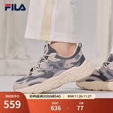 FILA斐乐女鞋跑步鞋情侣同款老爹鞋MARS火星鞋男鞋休闲运动鞋 【女款】烟灰/鸽子灰-FD 38