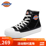 Dickies高帮帆布鞋情侣鞋女鞋休闲鞋 黑色【男女款】运动鞋码 40