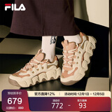FILA 斐乐官方女鞋可颂面包鞋老爹鞋运动鞋2025秋冬厚底鞋