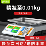 豪庭（HAOTING）称重电子秤商用高精度厨房秤食品秤千克秤超市菜场水果蔬菜30kg公斤计价秤台秤 【八仓速发】液晶不锈钢凹盘