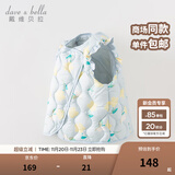 戴维贝拉（DAVE＆BELLA）儿童背心女童羽绒马甲保暖小童羽绒服宝宝坎肩秋冬新款童装 绿色【DB4223466-A】 140 cm（建议身高130-140cm）