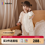 bebebus婴儿睡袋春秋冬恒温儿童睡衣四季通用暖宝宝pro分腿防踢被双层L码