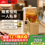 World Kitchen美国康宁养生壶多功能家用小型办公室全自动全玻璃恒温壶0.5L迷你养生杯煮茶器煮茶壶（标准款）
