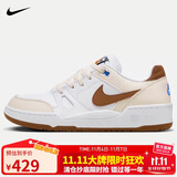 耐克NIKE运动休闲鞋男板鞋缓震FULL FORCE运动鞋HJ3485-121米白棕40.5