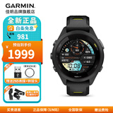 佳明（GARMIN）FR265户外运动智能手表跑步多频星定位血氧心率游泳骑行跑马表 Forerunner265S音乐版极夜黑