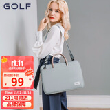 高尔夫（GOLF）电脑包女14英寸手提苹果笔记本华为单肩斜挎包商务公文包女通勤