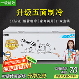 北极川冰柜商用智能温控卧式大容量冷柜家用冷藏冷冻展示柜冰箱保鲜柜雪糕柜 五面制冷|长2米|智能铜管白单温1188白单温