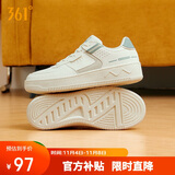 361°运动女鞋冬季学生复古厚底增高小白休闲板鞋子女682116601F-10