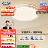 欧普（OPPLE）48瓦吸顶灯客厅卧室灯简约护眼智控调光LED灯具18㎡品见III包安装