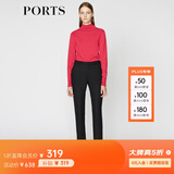 PORTS宝姿商场同款秋冬新品女装长袖套头衫LA9K503GZH008 杜鹃红 XS