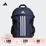 adidas通勤电脑包运动双肩背包男女阿迪达斯官方 暗藏青/白/黑色   均 码
