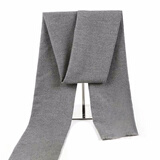 目丸男士围巾男秋冬季韩版百搭针织商务高档生日礼物保暖围脖披肩复古 5#纯灰色