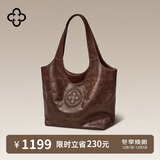 CASSILE明星同款卡思乐女包托特包植鞣牛皮大容量轻奢复古单肩包生日礼物