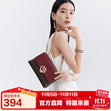 金利来女包单肩包女链条斜挎包印花小方包 生日礼物送礼