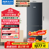 奥克斯186升二级能效风冷无霜双门电冰箱家用宿舍租房办公室节能省电低噪冷冻冷藏两用BCD-186WN