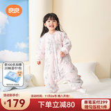 良良婴儿睡袋（新品）秋冬加厚款儿童睡袋新生儿分腿款四季通用防踢被 翩翩粉·夹棉款-适合15-20℃ 2XL（建议身高100-115cm）