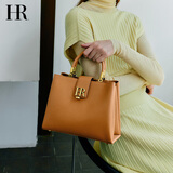 HR赫莲娜包包女包美拉德头层牛皮手提包女上班通勤提挎包生日礼物