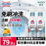 花王（KAO）马桶清洁剂300ml*2瓶 免刷洗泡沫喷雾去污除味厕所清洗剂洁厕灵液
