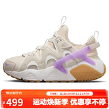 耐克NIKE女子休闲鞋气垫HUARACHE秋款运动鞋DQ8031-101顶峰白色42码
