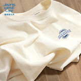 JEANSWEST LIFE真维斯短袖T恤男士纯棉透气夏季男女款半袖体恤青少年宽松五分袖