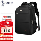 高尔夫（GOLF）商务休闲双肩包男士15.6英寸笔记本电脑包大容量背包男女学生书包