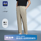 海澜之家（HLA）休闲裤男款轻商务时尚系列舒适裤子男春秋季 卡其32 M 170/80A 推荐61-65kg