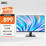 HKC 31.5英寸 IPS屏幕 滤蓝光不闪屏 广色域 三面微边可壁挂 节能认证 商务办公台式电脑显示器 V3218