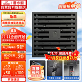 潜水艇（Submarine）MTK50-10黄铜镀镍枪灰色拉丝防臭地漏卫生间淋浴大排量地漏50管径