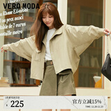 VEROMODA【多色工装风外套系列】夹克外套女新款简约通勤美拉德穿搭 单口袋款-浅丛林绿色 155/76A/XS
