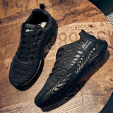 回力官方运动跑步鞋子男款减震男鞋轻休闲鞋夏季透气网面鞋 095黑色42