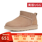 UGG美版雪地靴休闲经典迷你短靴舒适短筒靴 1116109 1116109女款SAND-沙栗色 36