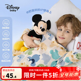 迪士尼（Disney）儿童内衣套装2025年秋冬新款男女童睡衣弹力棉宝宝两件套家居服 多彩米奇-【男童】 110