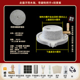 峡山石器 石磨家用 手动青石老石磨 青石磨盘 手工石磨豆浆机豆腐机 30*40带刮浆板（不带木架）