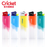 草蜢（CRICKET）砂轮打火机 白双糖果5支 原装进口一次性火石滑轮安全防爆打火机